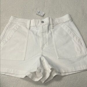 J. Crew Women's Bright White Denim Shorts